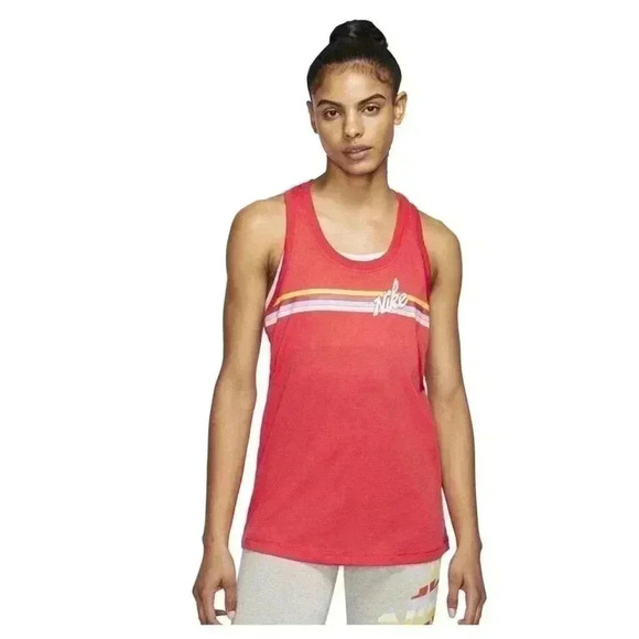 Nike Retro Racerback Activewear Tank Gray Size L - Picture 5 of 6